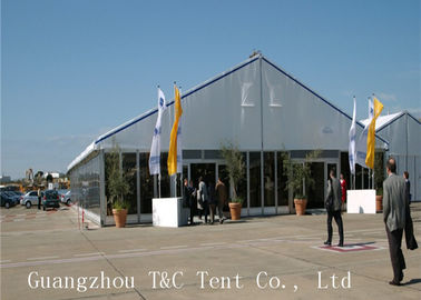 Uso permanente delle grandi della fiera commerciale tende del baldacchino con le pareti di vetro trasparenti