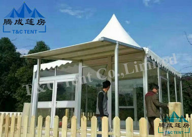 Tenda di Bell trasparente galvanizzata dell'hotel con le pareti molli del PVC di dimensione/pareti di vetro