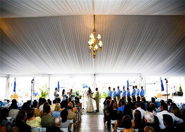 tenda bianca a doppio foglio di nozze del tetto del PVC di 30x50m chiara per lo SGS del partito