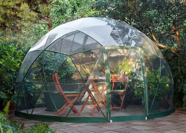 Tende bianche della cupola geodetica della tela cerata del PVC per il campeggio/promozione
