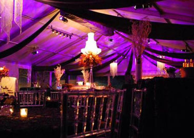 Tende di evento di nozze del tetto della radura di 1000 persone della lega di alluminio con luce