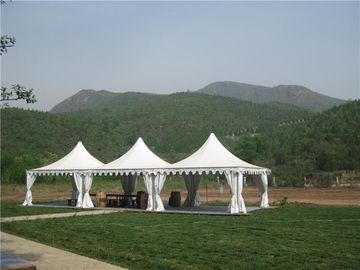Tenda all'aperto commerciale della tenda foranea su misura tenda del baldacchino della pagoda dell'alto picco di bianco 5x5m per la fiera commerciale
