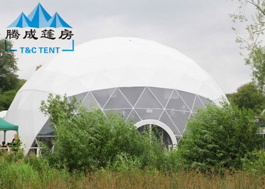 Tenda bianca trasparente multifunzionale della cupola geodetica Q235 con il tubo d'acciaio galvanizzato immersione del luppolo