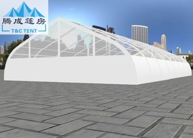 tenda di alluminio della struttura della radura della curva del PVC di bianco di 20x40m per il vento di 500 persone Seater di nozze resistente