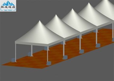 Grande tenda del magazzino del tetto bianco, tenda variopinta del gazebo della pagoda della parete del PVC della struttura di alluminio per il festival