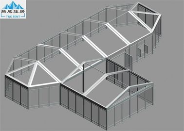 Grande tende trasparente o bianca della pagoda del PVC struttura dell'alluminio 6X17.2m/di 6x6m