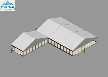10x15m / copertura di PVC bianca del magazzino di 10x5m del pavimento di legno all'aperto della tenda per stile commerciale dell'europeo di ricezione