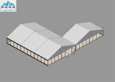 10x15m / copertura di PVC bianca del magazzino di 10x5m del pavimento di legno all'aperto della tenda per stile commerciale dell'europeo di ricezione
