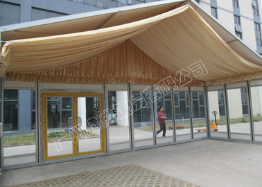 Tenda di lusso classica del Kenya della tenda a parete della copertura e di vetro del tetto del PVC con le decorazioni del partito